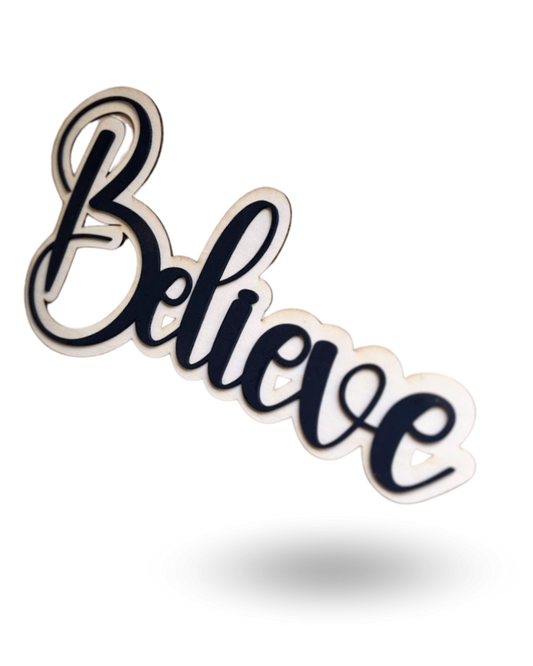 Wooden Wall Hanging – “Believe”