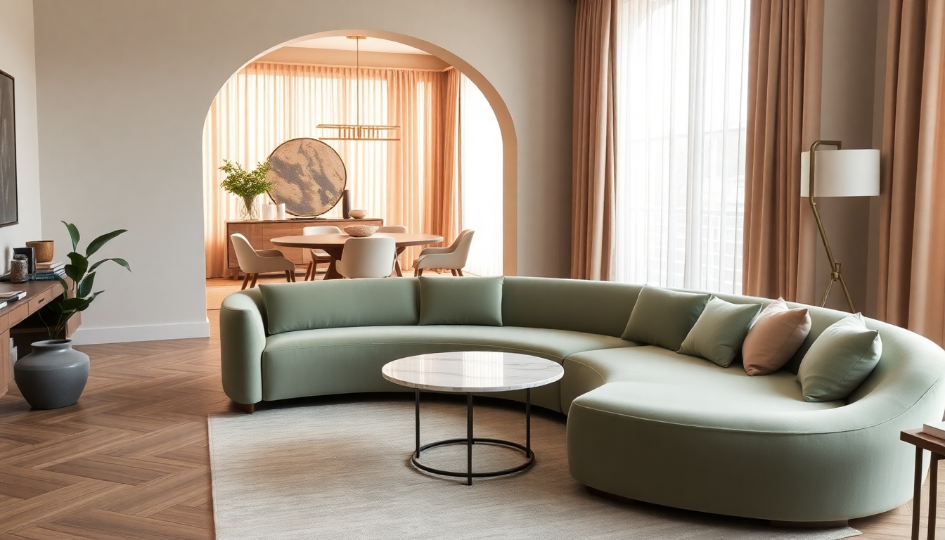 "Curved Furniture: The Trend Bringing Soft Elegance to Homes"