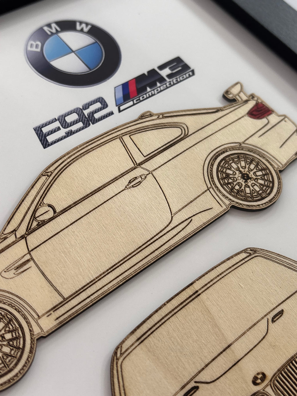 Custom Car Wall Frames - Parked On The Wall (with Keychain)