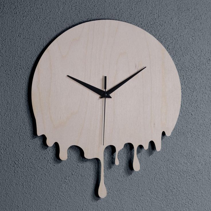 Engraved Wooden Clock – Modern Minimalist