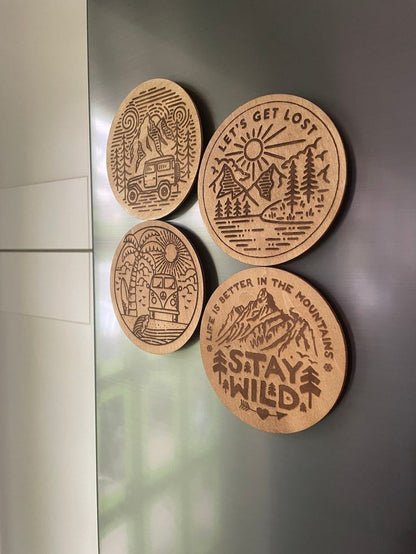 Engraved Fridge Magnet – “Home Sweet Home”