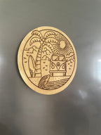 Engraved Fridge Magnet – “Home Sweet Home”