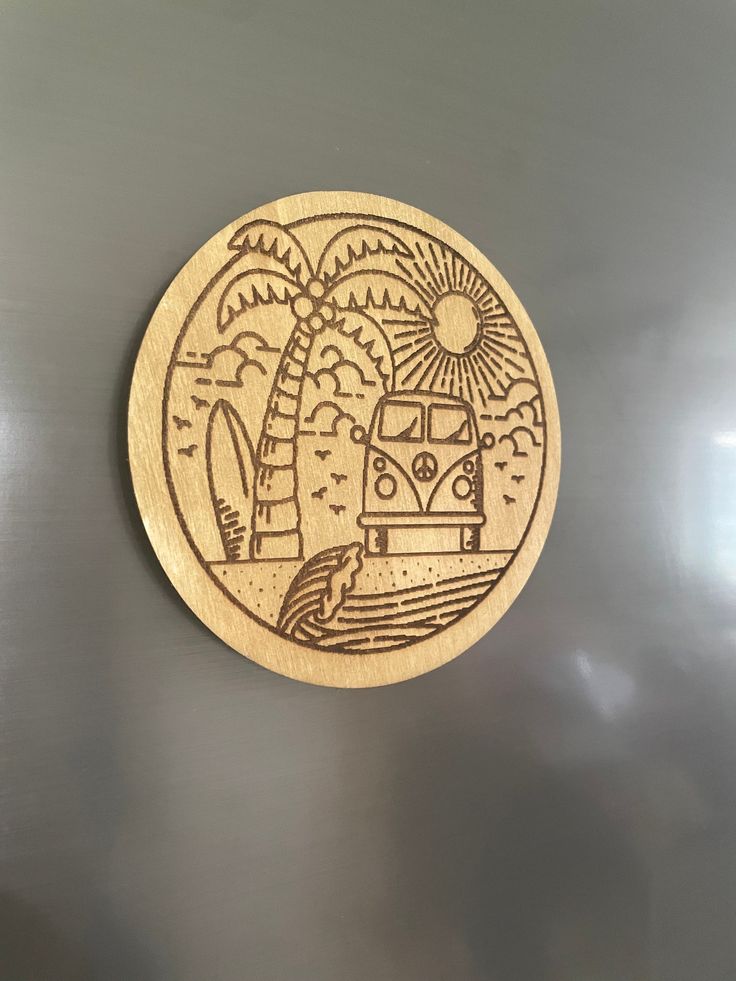 Engraved Fridge Magnet – “Home Sweet Home”