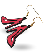 Red Heels Wooden Earrings