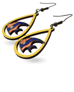 Fish Hand Painted Wooden Earrings