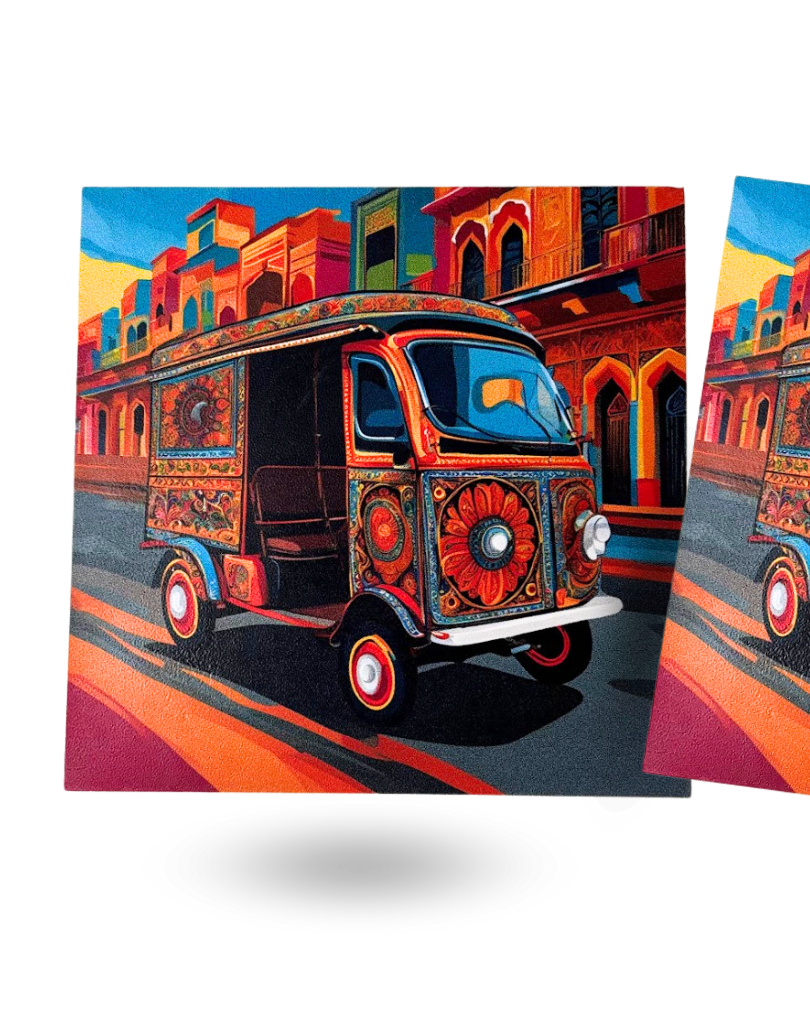 Traditional Art Printed Tea Coasters