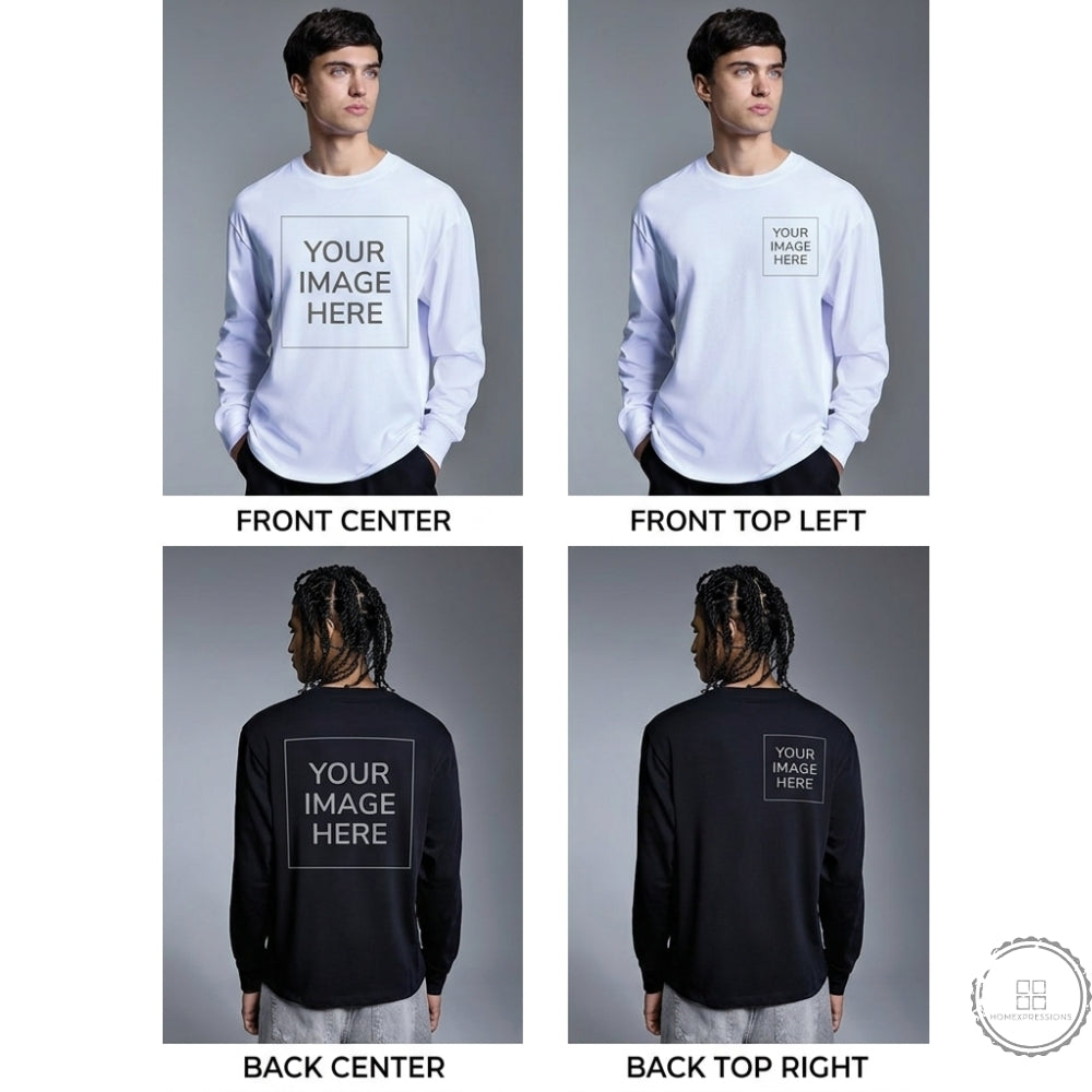 Custom T-Shirt Personalised Custom Printed T-Shirt UK | Upload Your Photo, Logo or Text | Premium Cotton