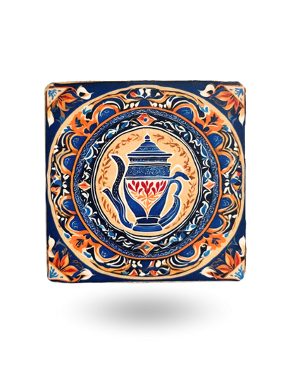Vintage Art Tea Coasters – Premium Wooden & Non-Slip Base