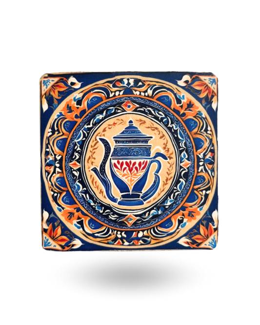 Vintage Art Tea Coasters – Premium Wooden & Non-Slip Base