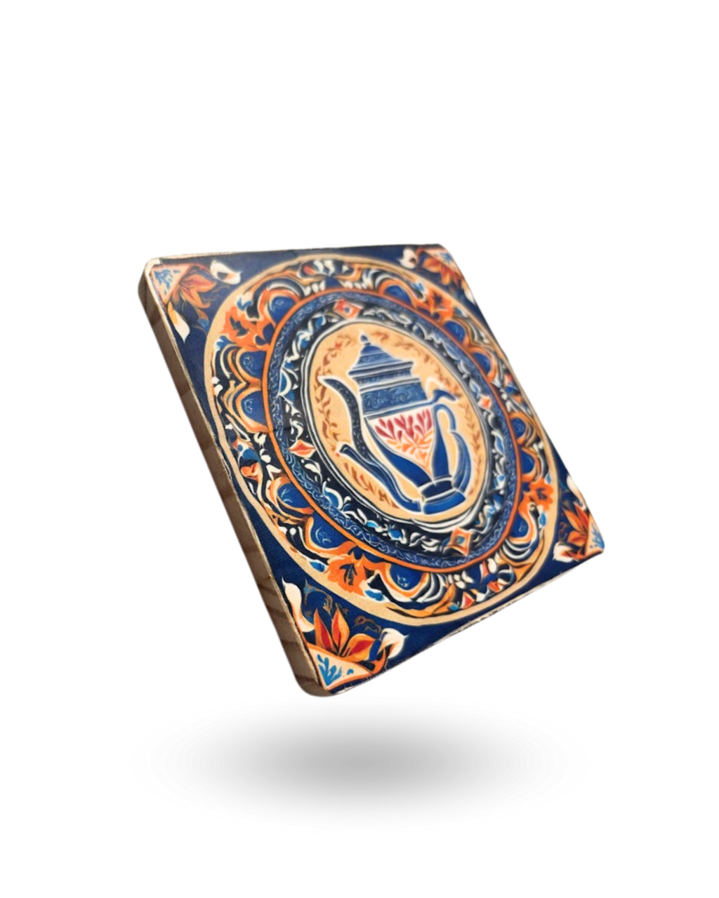 Vintage Art Tea Coasters – Premium Wooden & Non-Slip Base
