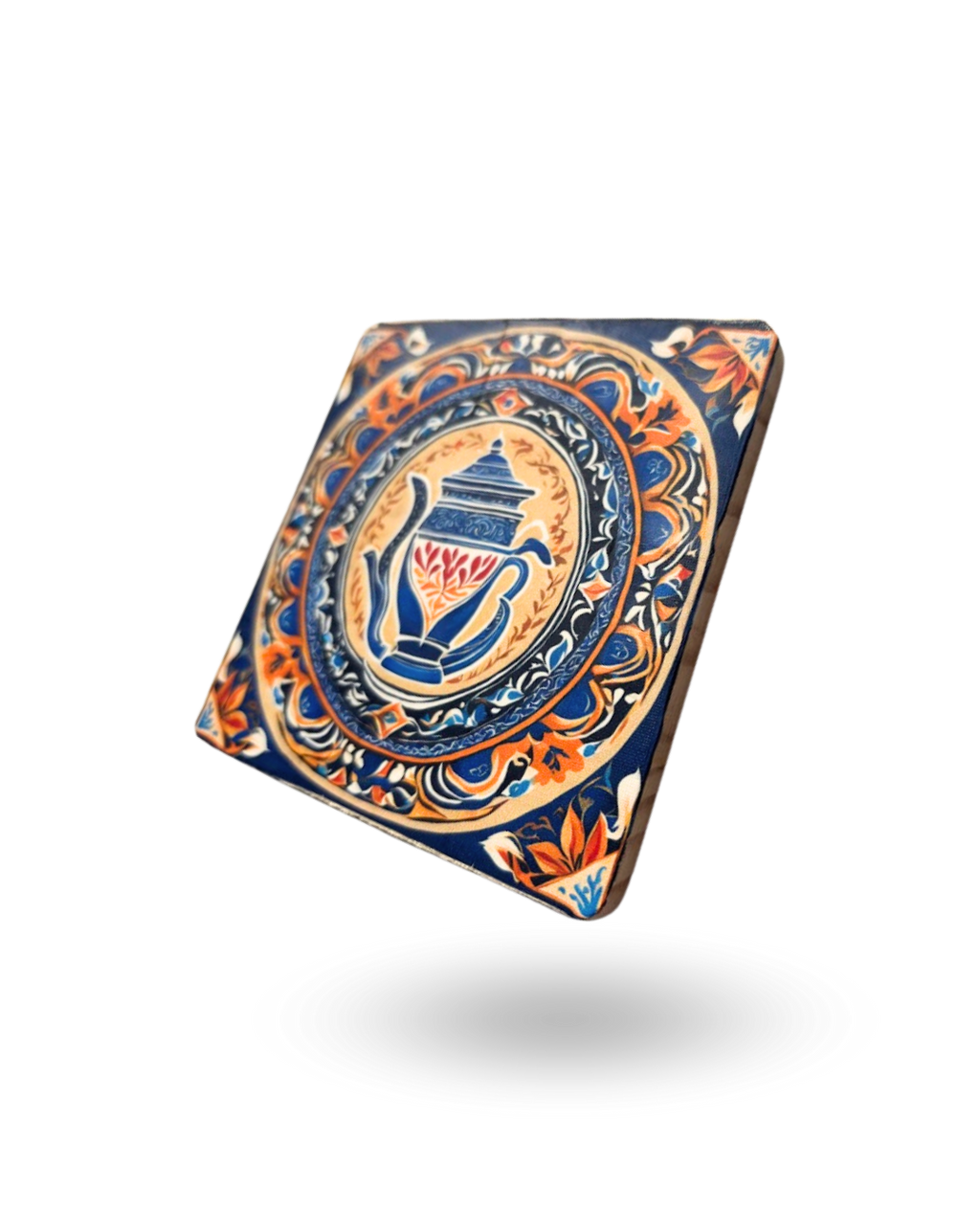Vintage Art Tea Coasters – Premium Wooden & Non-Slip Base