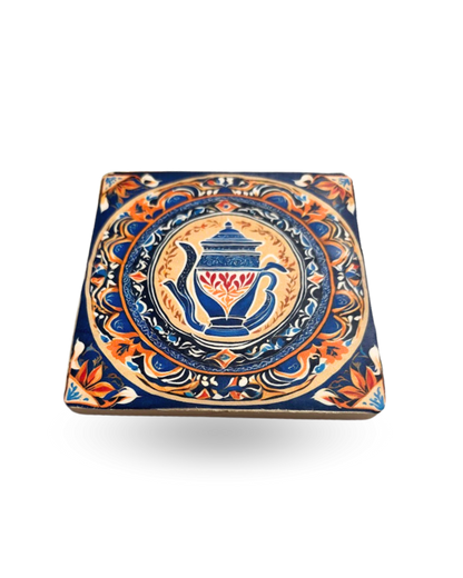 Vintage Art Tea Coasters – Premium Wooden & Non-Slip Base