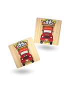 Pakistani Truck Art Wooden Tea Coasters – Vibrant & Durable with Non-Slip Base