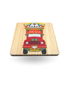 Pakistani Truck Art Wooden Tea Coasters – Vibrant & Durable with Non-Slip Base