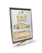 Custom Car Wall Frames - Parked On The Wall (with Key chain)