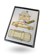 Custom Car Wall Frames - Parked On The Wall (with Key chain)