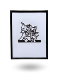 Tom and Jerry -Cartoon Character Wooden Wall Decor