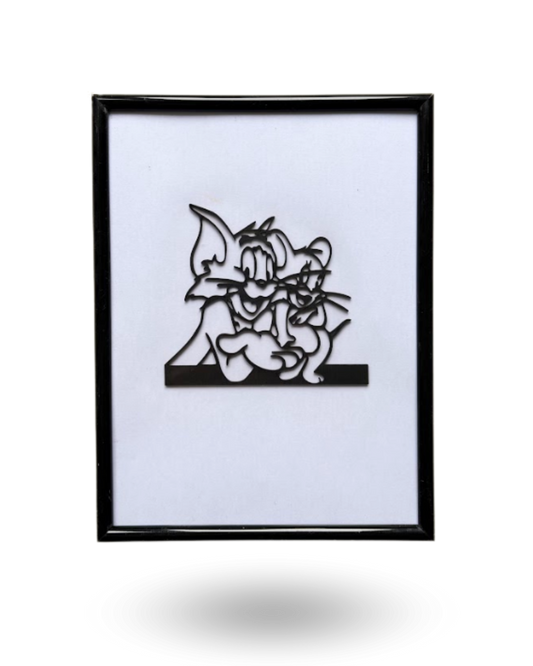 Tom and Jerry -Cartoon Character Wooden Wall Decor