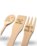Spatula Set-Kitchen Wood Laser Engraved