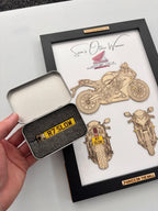 Custom Bike Wall Frames - Parked On The Wall (with Key chain)