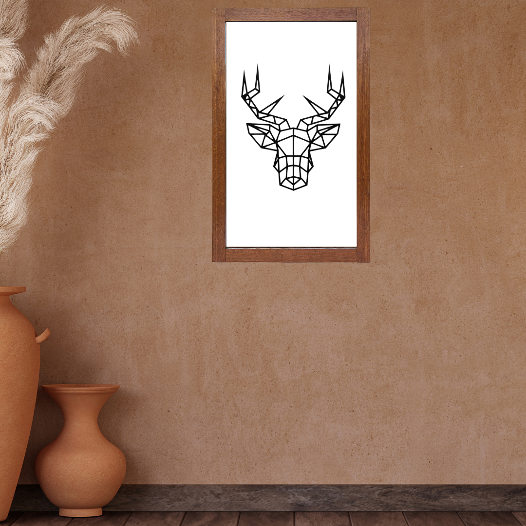 Deer- Geometric Wooden Wall Decor