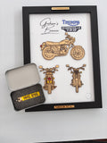 Custom Bike Wall Frames - Parked On The Wall (with Key chain)