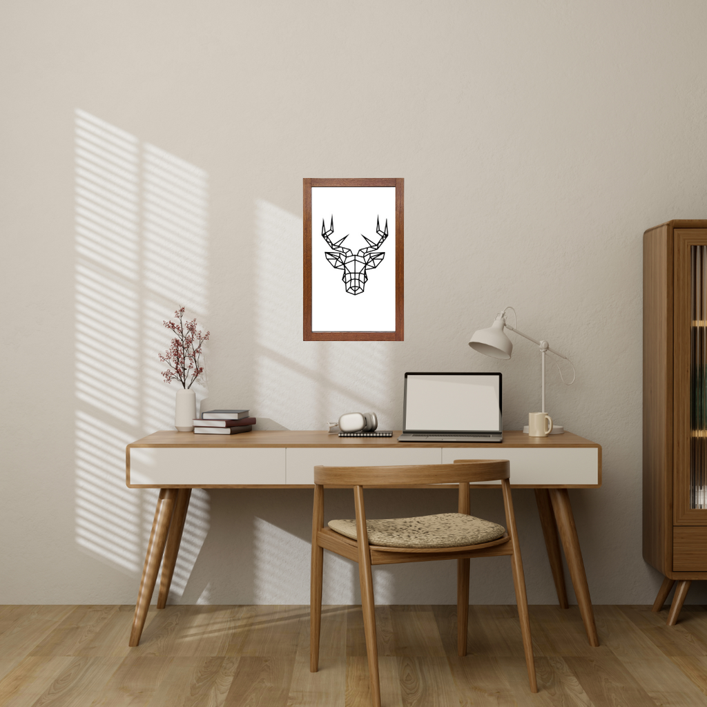 Deer- Geometric Wooden Wall Decor