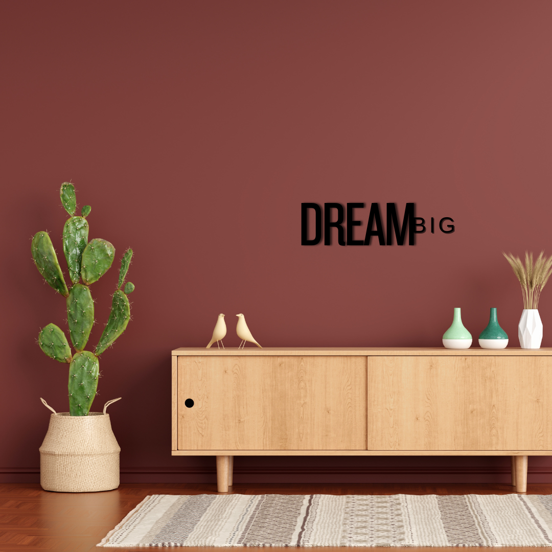 Dream Big - Wooden Quote Wall Art