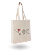 Location Pin - Unique Canvas Tote Bag Printed