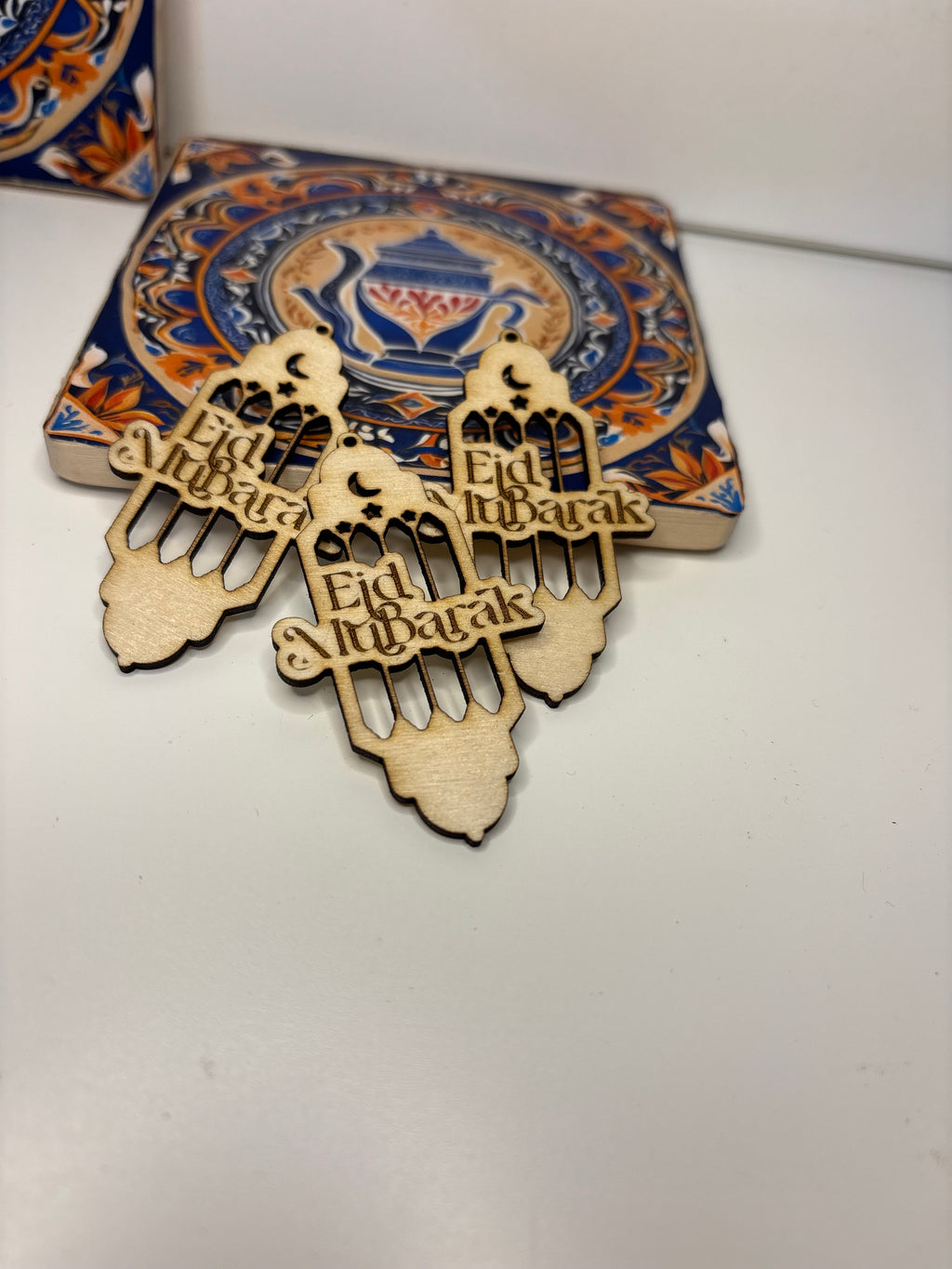 Personalised Wooden Eid Mubarak Tag – “Ammi” Edition