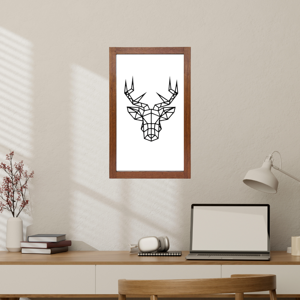Deer- Geometric Wooden Wall Decor