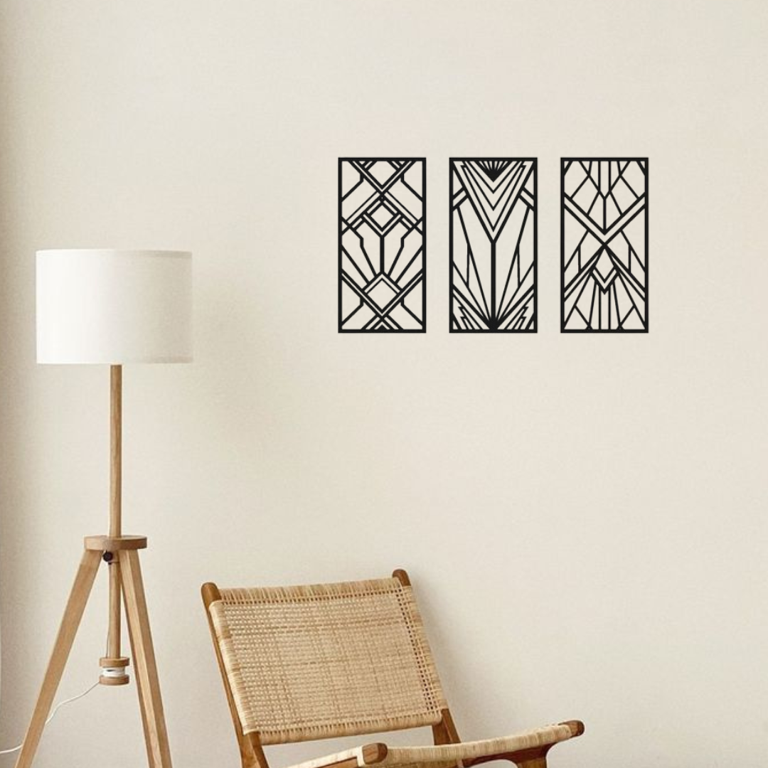 Abstract Wooden Wall Decor