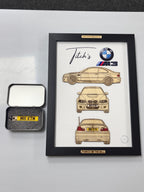Custom Car Wall Frames - Parked On The Wall (with Keychain)