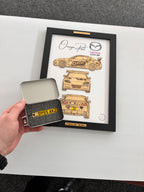 Custom Car Wall Frames - Parked On The Wall (with Keychain)