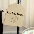 My First Closet - Wooden Baby Wardrobe Tag