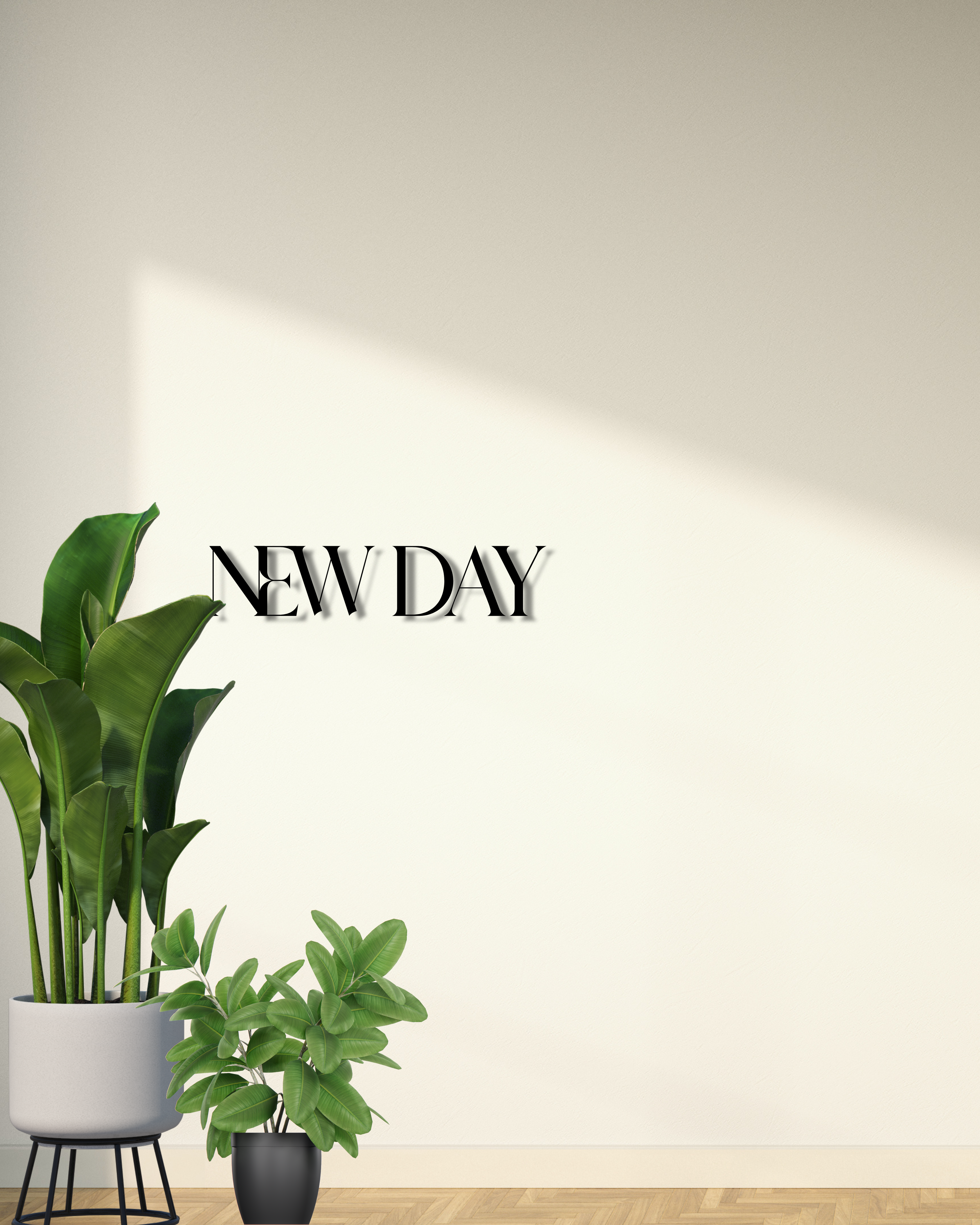 New Day - Inspirational Wooden Wall Decor