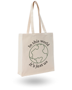 In This World - Quote Canvas Tote Bag Printed