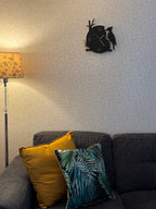 Woodpecker wooden wall clock