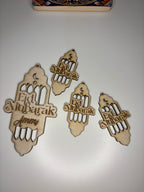 Personalised Wooden Eid Mubarak Tag – “Ammi” Edition