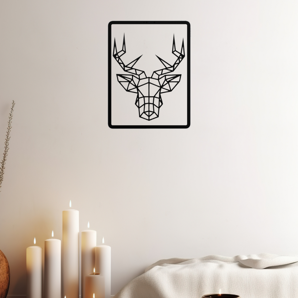 Deer- Geometric Wooden Wall Decor