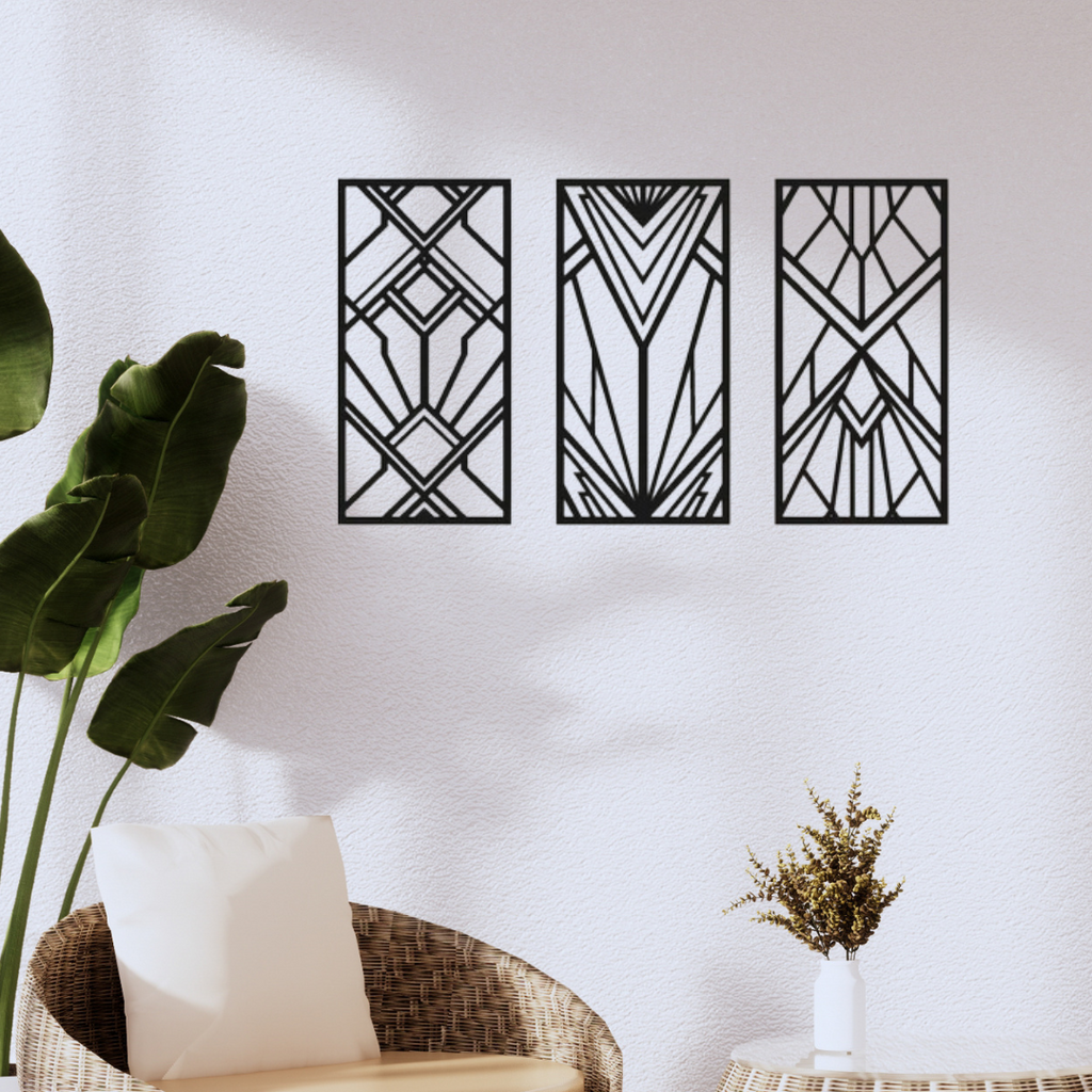 Abstract Wooden Wall Decor