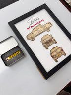 Custom Car Wall Frames - Parked On The Wall (with Keychain)