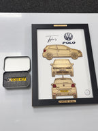Custom Car Wall Frames - Parked On The Wall (with Keychain)