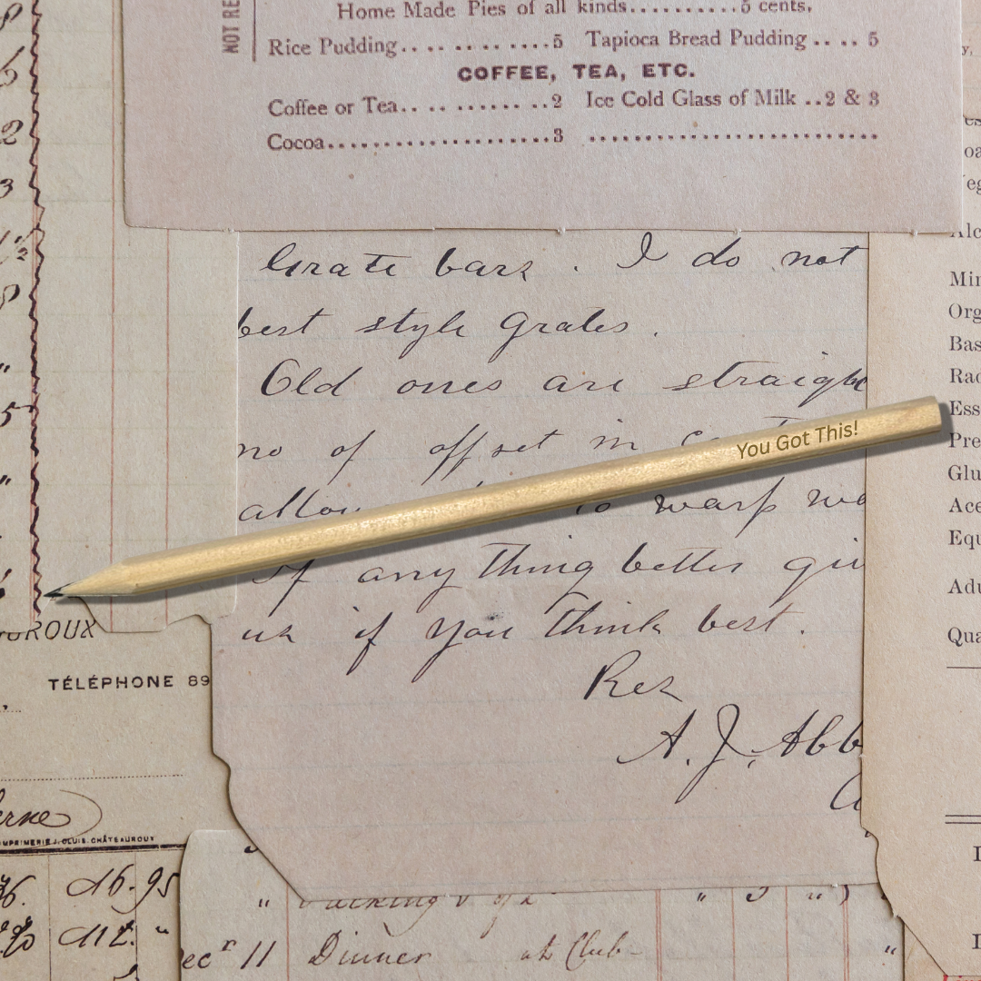 Wooden Engraved Pencil – “You Got This!” | Motivational Custom Pencil for Students & Office