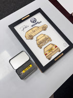 Custom Car Wall Frames - Parked On The Wall (with Keychain)