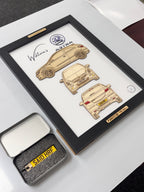 Custom Car Wall Frames - Parked On The Wall (with Keychain)