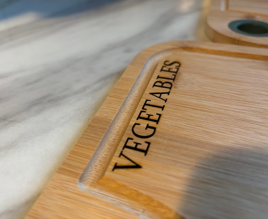 Cutting Tray-Kitchen Wood Laser Engraved