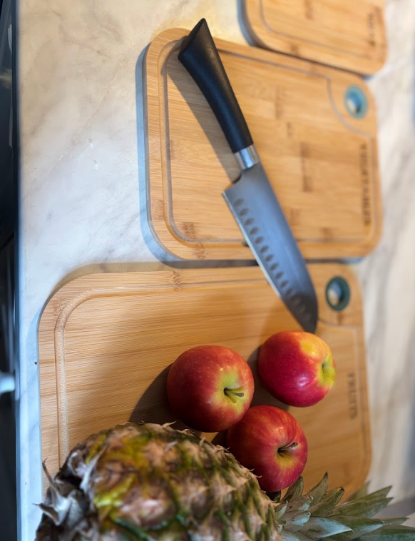 Cutting Tray-Kitchen Wood Laser Engraved