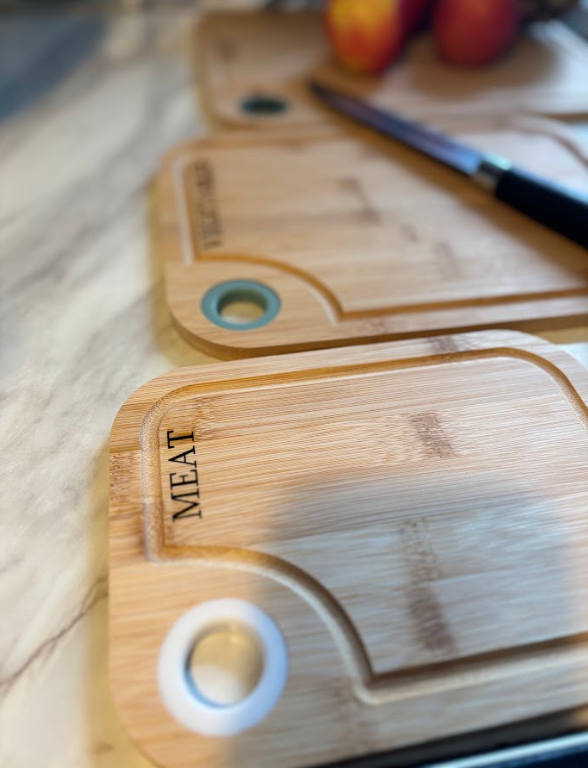 Cutting Tray-Kitchen Wood Laser Engraved