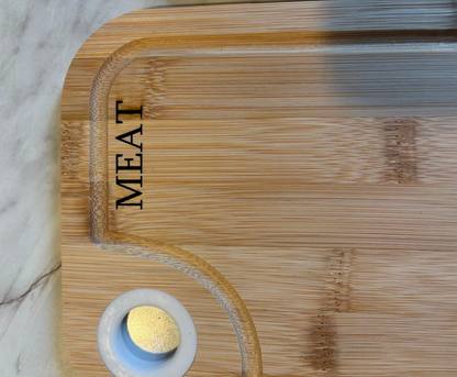 Cutting Tray-Kitchen Wood Laser Engraved